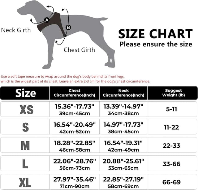 Thumbnail 6 de FYY No Pull Dog Harness (L-Blue) with Breathable Mesh, Reflective Strips & Sturdy Handle