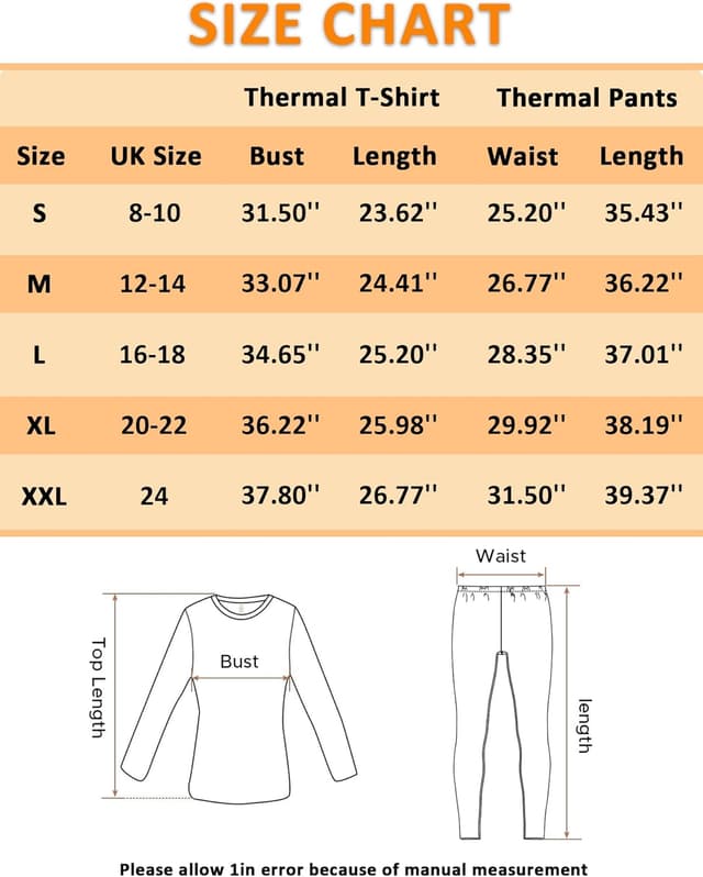 Thumbnail 5 de iWoo Womens Thermal Underwear Set Ultra Soft
