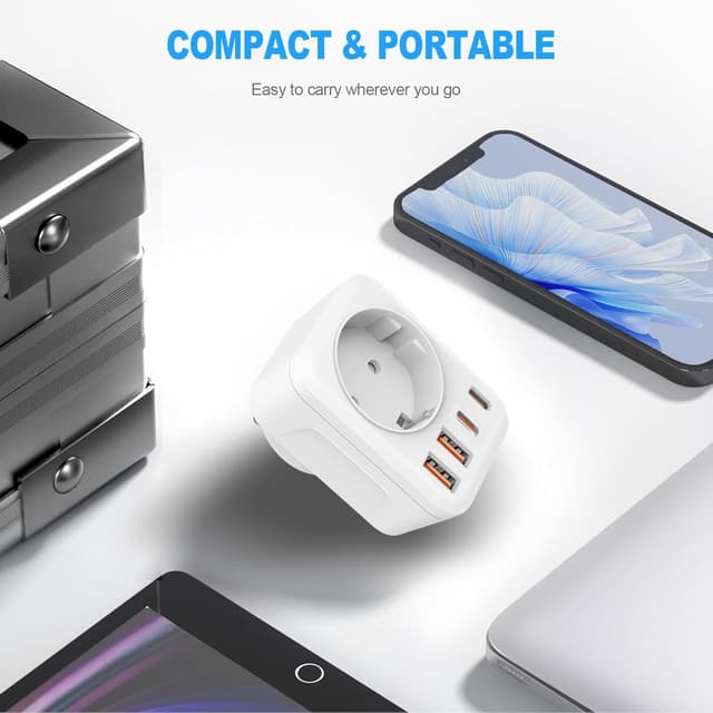 Thumbnail 6 de Clomnpe USA Adapter Steckdose 5-in-1 đ