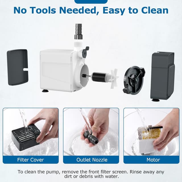 Detalle de Aquarium water pump 5W, 600L/h