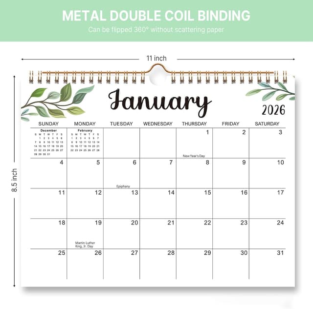 Thumbnail 2 de Comix 2026 Wall Calendar 12 Month Planner 🗓