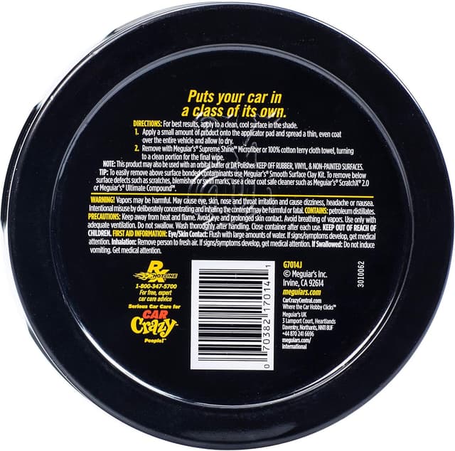 Detalle 2 de Meguiar's G7014EU Gold Class Paste Wax 311 g