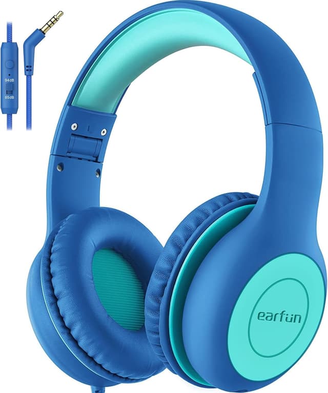 Detalle de EarFun Kids Headphones 85dB wired headphones