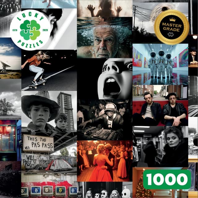 Thumbnail 4 de Lucky Puzzles Bloody Wasted Hours 1000-piece jigsaw puzzle 🧩