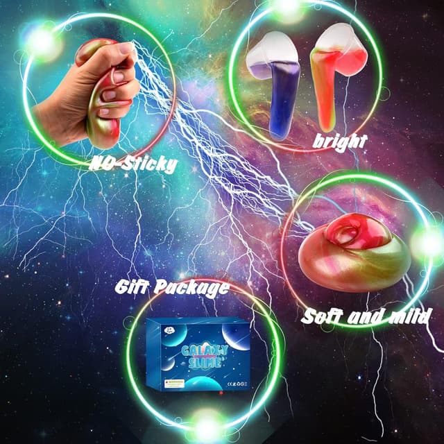 Detalle 2 de Galaxy Slime Kit 12 Pack
