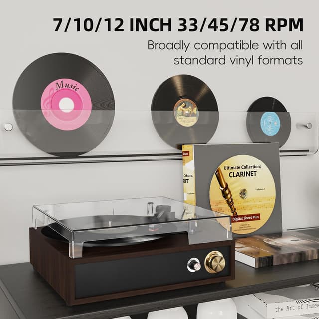 Thumbnail 6 de FYDEE Platine Vinyle Ébène USB Bluetooth