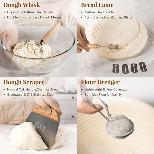 Detalle 2 de BAVIFY Sourdough Starter Kit 10" 🍞