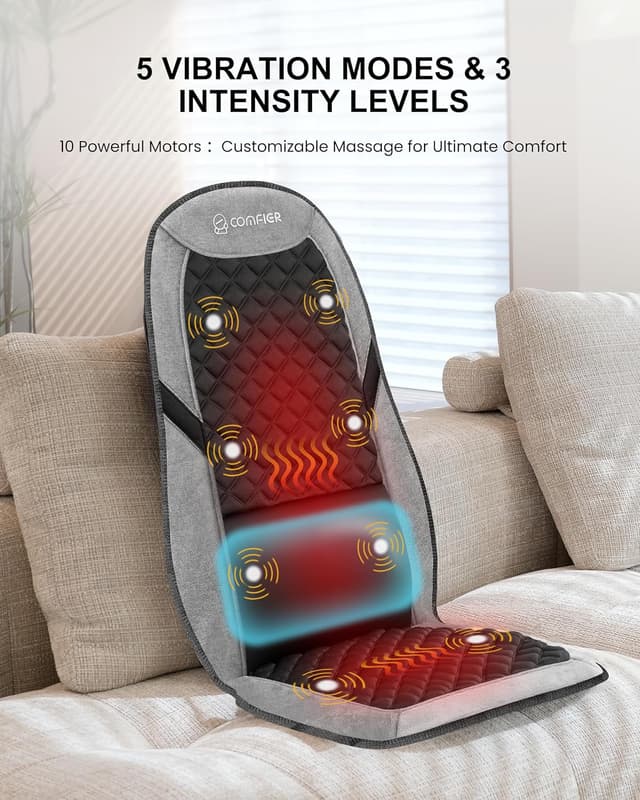 Thumbnail 4 de COMFIER Back Massager with Heat — Lumbar Support