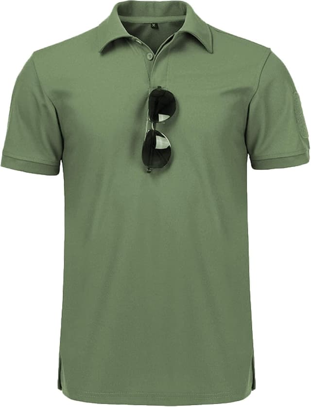 Detalle de JACKETOWN Polo Shirt da Uomo a Manica Corta ad Asciugatura Rapida, Regular Fit per Tennis e Golf