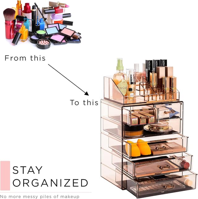 Thumbnail 6 de Sorbus Acrylic Makeup Organizer Set 6-drawer