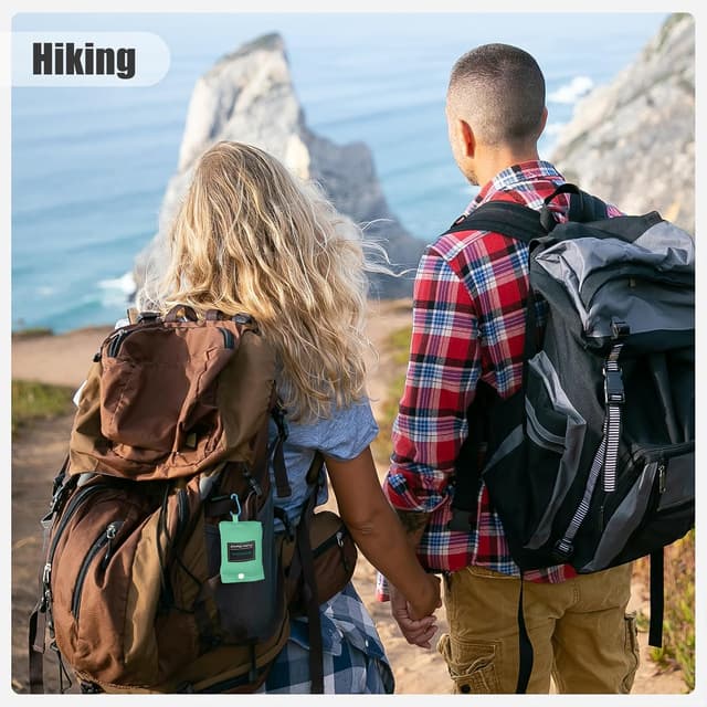 Detalle 2 de Odoland tapis de plage en nano imperméable anti-sable 110 × 160 cm, vert clair