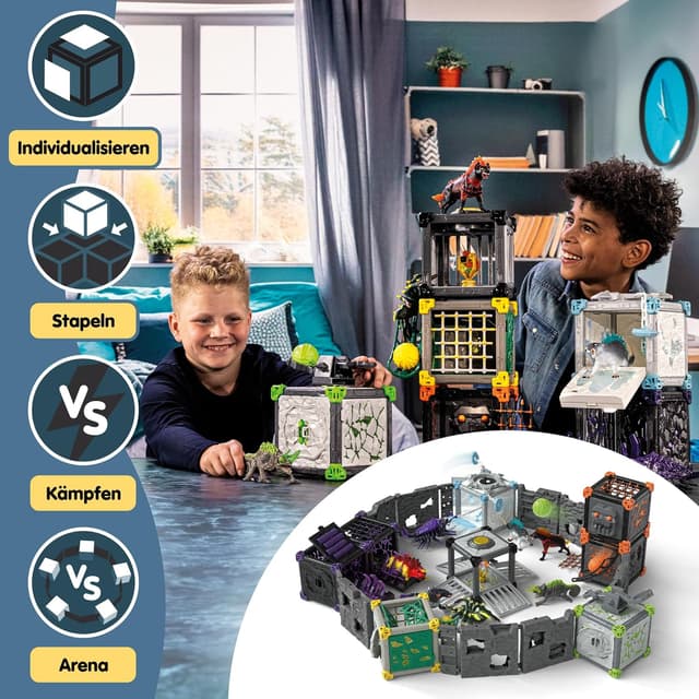 Thumbnail 5 de SchLEICH Eldrador Creatures BattleCave Steinchamäleon 42677 34 Teile