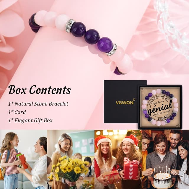 Thumbnail 4 de VGWON bracelet pierre naturelle 17 cm