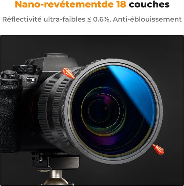 Thumbnail 5 de K&F CONCEPT Ø58mm Filtre CPL+ND 2-32 1-5 Stops