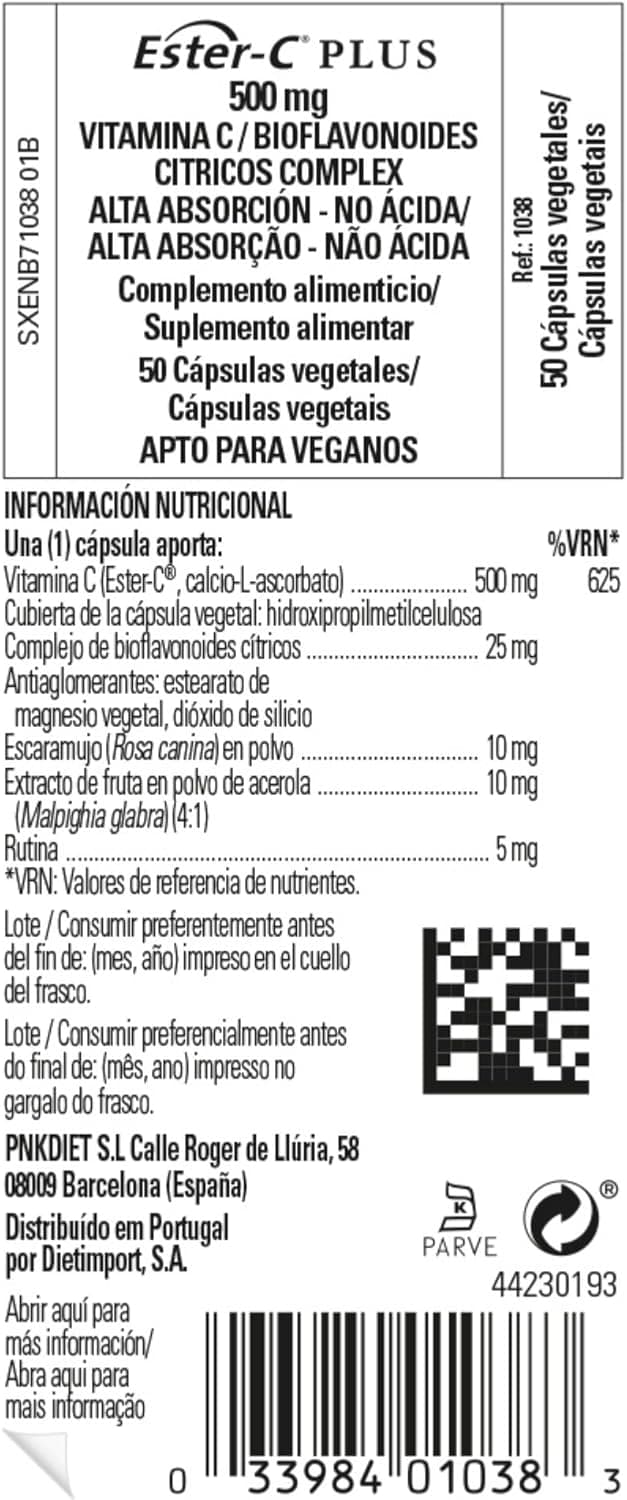 Thumbnail 3 de Solgar Vitamina C Ester-C Plus 500 mg 50 cápsulas