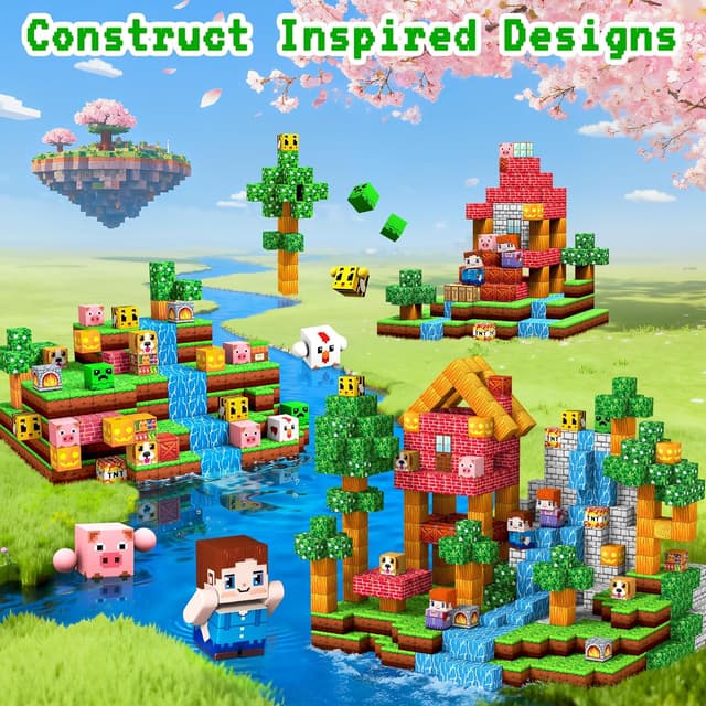 Thumbnail 2 de Subtail 216PCS Magnetic Blocks set