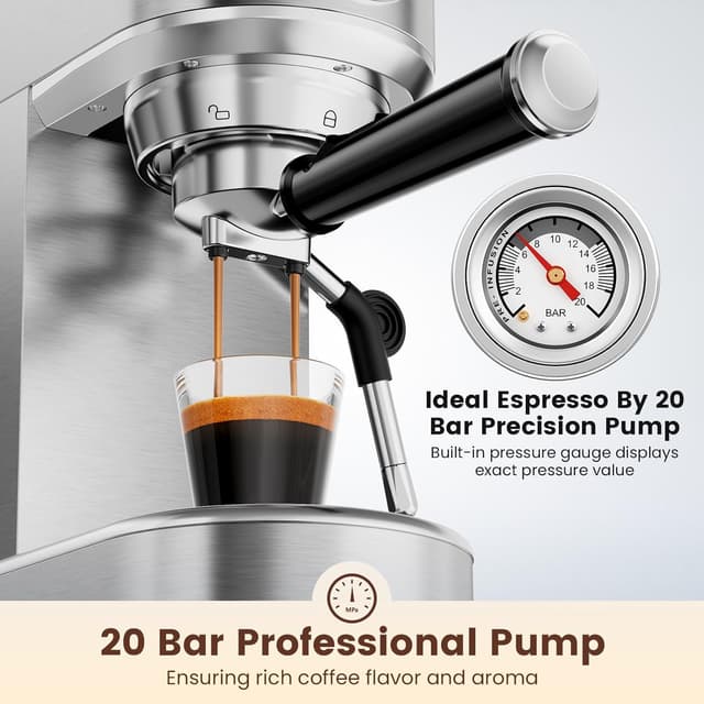 Thumbnail 1 de Espresso Machine 20 Bar 34oz