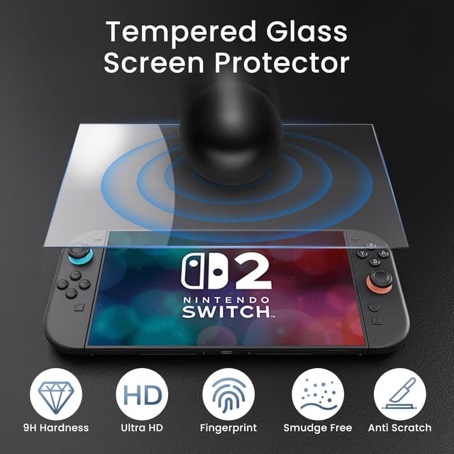 Thumbnail 6 de RaceGT Carry Case for Nintendo Switch 2 – Portable Travel Bag with EVA Hard Shell, Screen Protector & 10 Game Card Slots