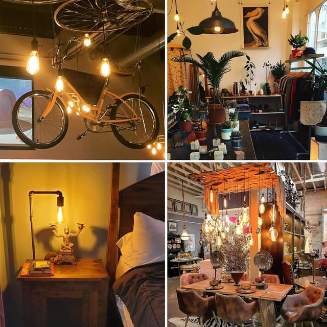 Thumbnail 5 de YUNRRD Vintage E27 LED Edison Bulb ST64 4W