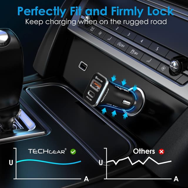 Thumbnail 4 de TechGear 54W USB C Car Charger