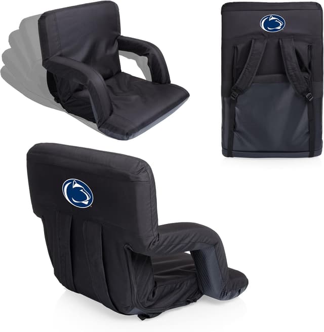 Thumbnail 6 de Picnic Time NCAA Penn State Nittany Lions Ventura Portable Reclining Seat (Black)