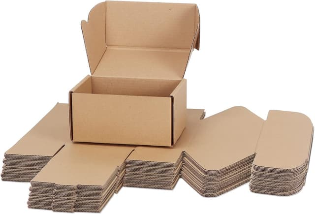 Thumbnail 6 de Small White Corrugated Shipping Boxes (25 Pack) 229x153x51 mm
