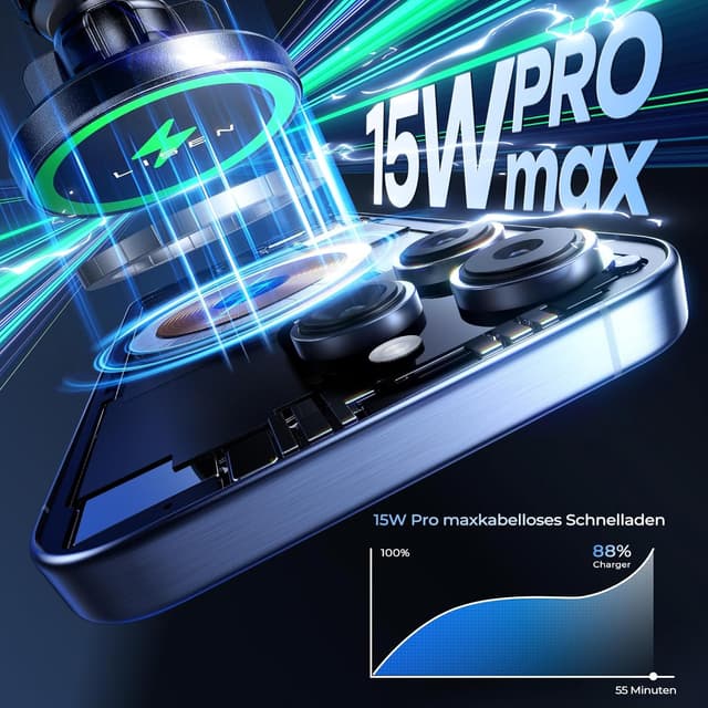 Detalle 2 de LISEN MagSafe Autohalterung 15W Ladegerät fürs iPhone