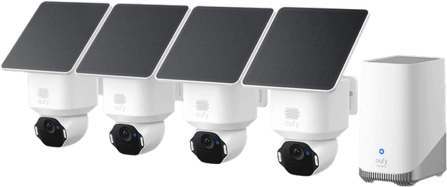 Detalle de eufy SoloCam E42 4er-Pack mit HomeBase 3