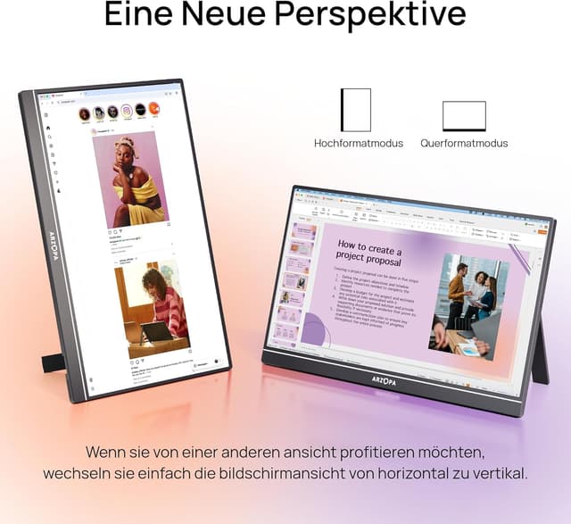 Thumbnail 4 de ARZOPA Z1C tragbarer Monitor 16,1"