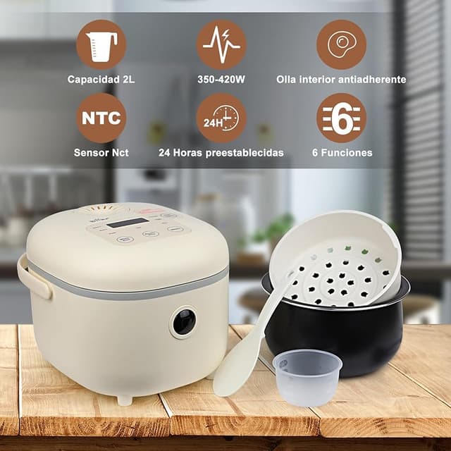 Thumbnail 4 de Bear Arrocera 3,5 tazas 350 W — mini rice cooker multifuncional