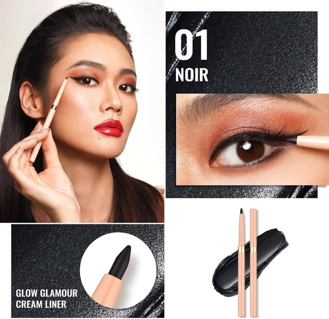 Detalle 2 de OULAC Matita occhi waterproof 12 ore Noir