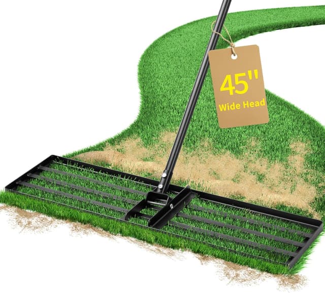 Imagen de Jardineer Lawn Levelling Rake 91cm 183cm Handle en OfertitasTOP