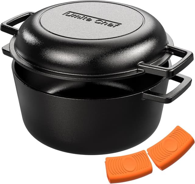Imagen de Umite Chef Cast Iron Dutch Oven 5QT en OfertitasTOP