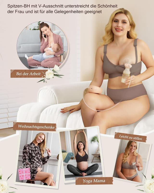 Detalle 1 de As Fairy Still-BH ohne Bügel V-Ausschnitt