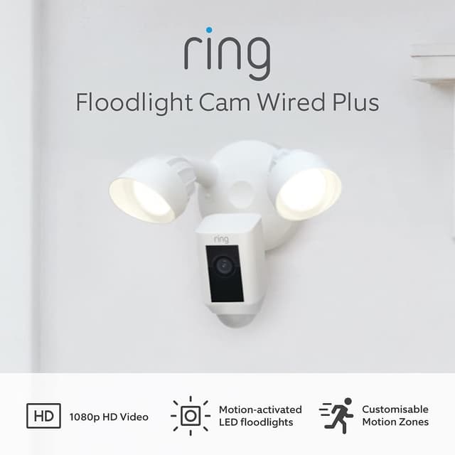 Detalle de Ring Floodlight Cam Wired Plus 1080p