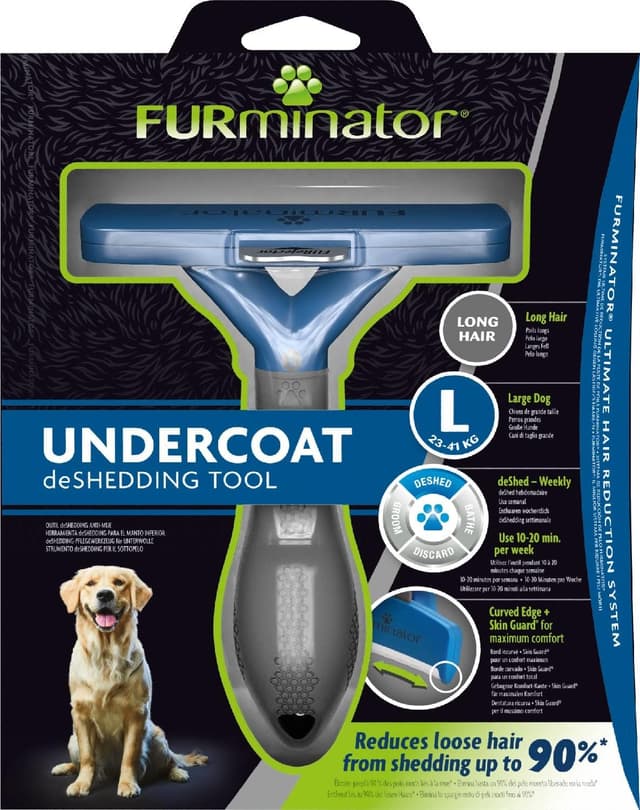 Detalle 2 de FURminator deShedding para perros grandes 🐶, Cepillo Talla L