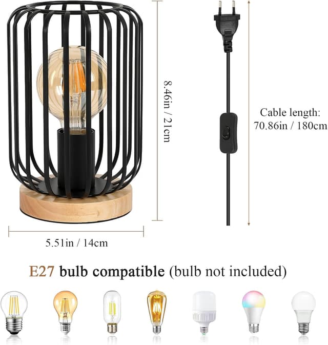 Thumbnail 3 de Comely Lámpara de Mesa Vintage