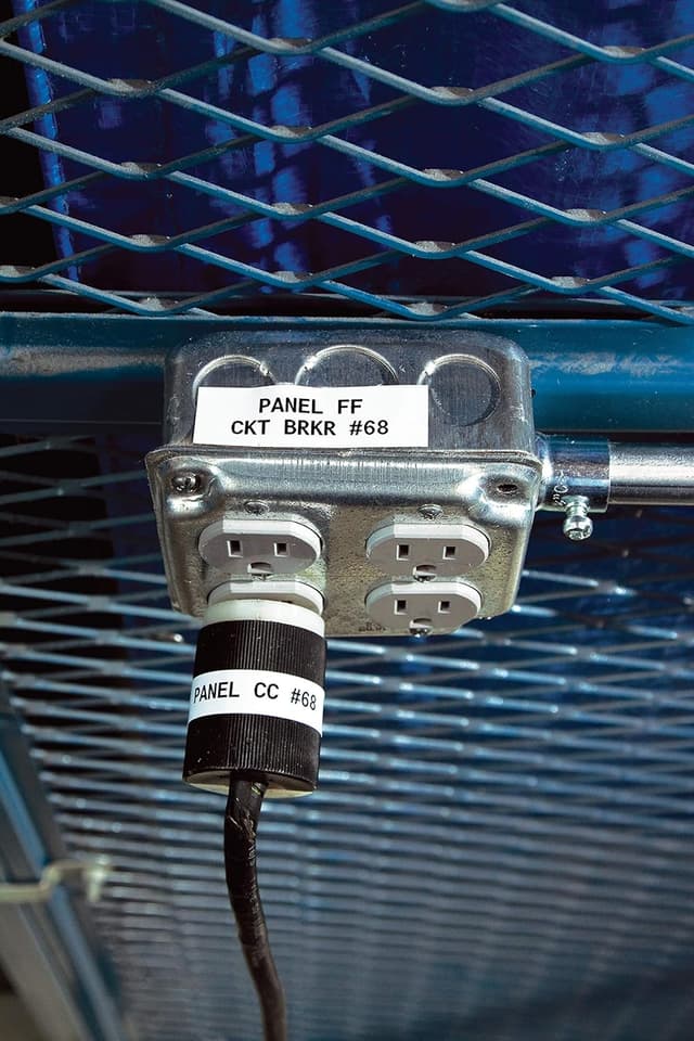 Detalle de Brady M21-500-595-WT Brady Vinyl Label Tape for Label Printer M211 & M210 – Black on White