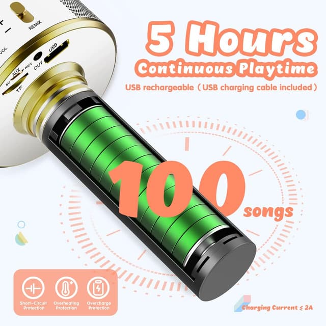 Detalle 2 de Hapikids Karaoke Machine for Girls age 3–12 🎤