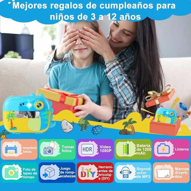 Detalle 2 de ARNSSIEN M3 cámara instantánea infantil 32 GB