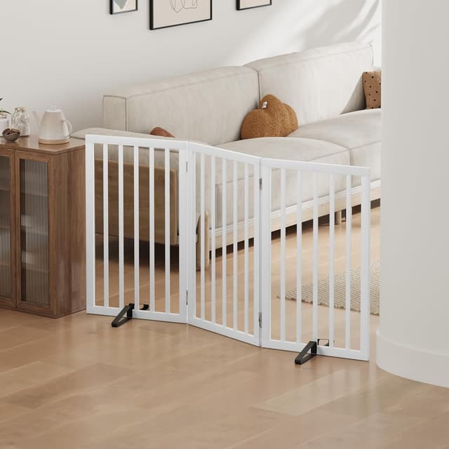 Thumbnail 6 de Algherohein Tall Foldable Dog Gate 3‑panel