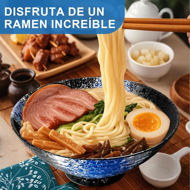 Thumbnail 4 de YTLEMON 8 pulgadas Tazones de cerámica 2 unidades