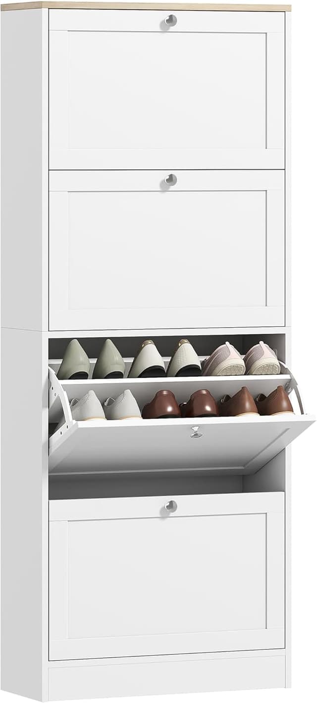 Detalle de HOMCOM meuble à chaussures 24 paires 24