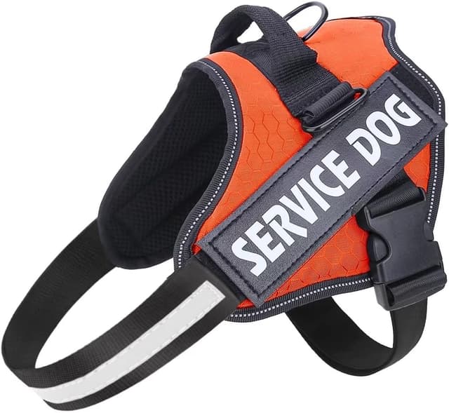 Thumbnail 6 de Belababy Soft No Pull Dog Harness Medium (Red) – Adjustable Assistance Service Dog Vest with Safety Buckle