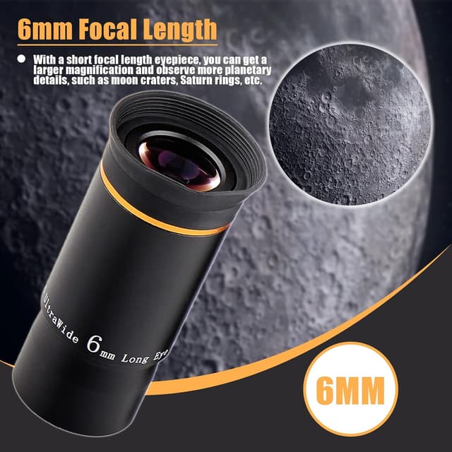 Thumbnail 1 de Svbony Okular 6mm 1,25” Ultraweitwinkel