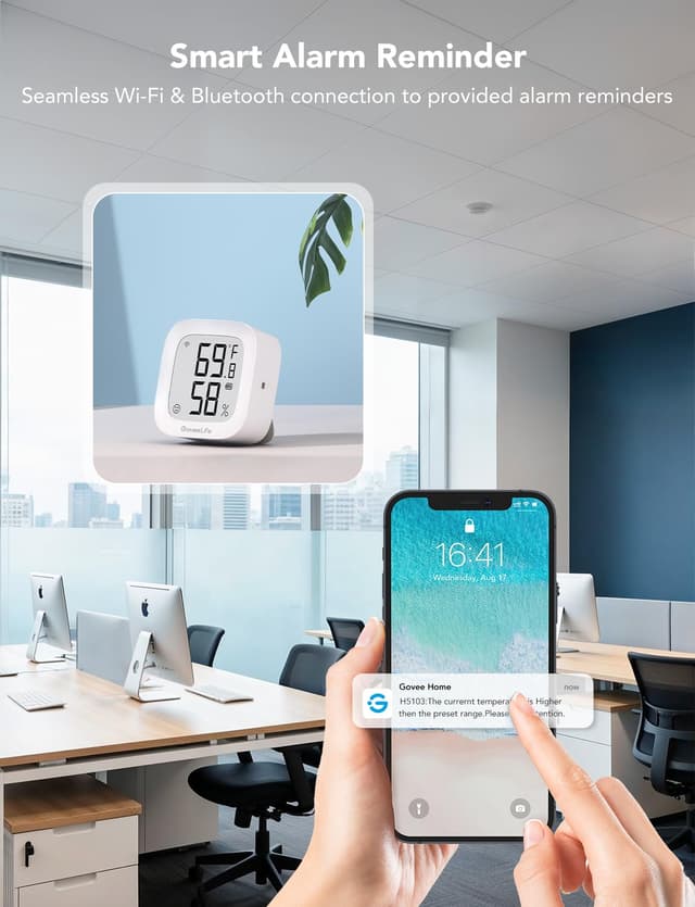 Thumbnail 2 de GoveeLife E-Ink WiFi Thermometer Hygrometer 2‑Year