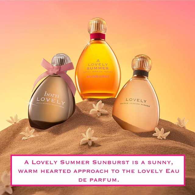 Detalle de Sarah Jessica Parker A Lovely Summer Sunburst Eau de Parfum (100 ml) – sonnig, frisch und langanhaltend