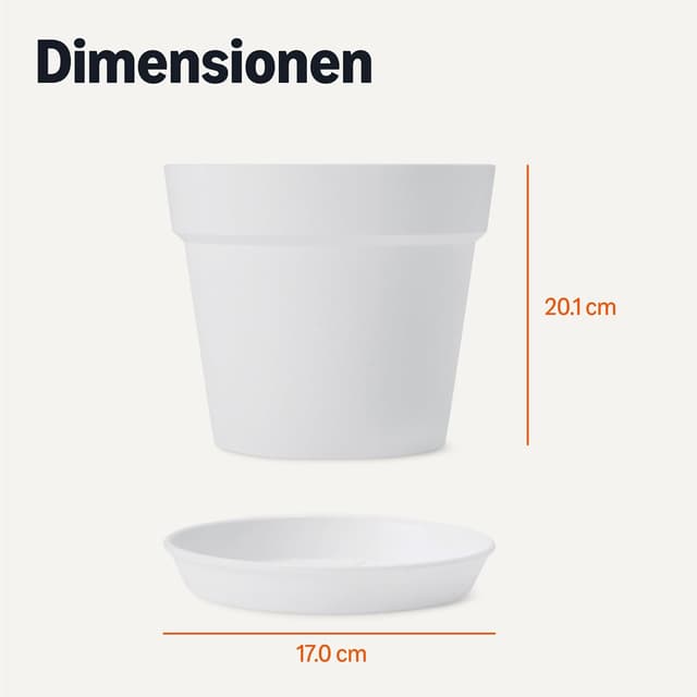 Thumbnail 4 de Amazon Basics Blumentöpfe 20,3 cm