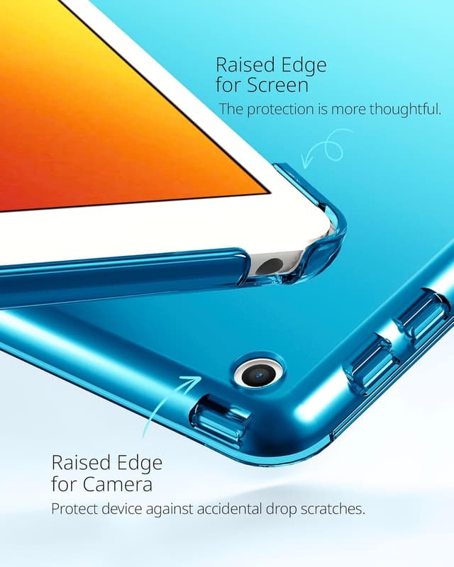 Detalle de CACOE Case for iPad 9th/8th/7th Generation (10.2 inch) in Peacock Blue with Screen Protector