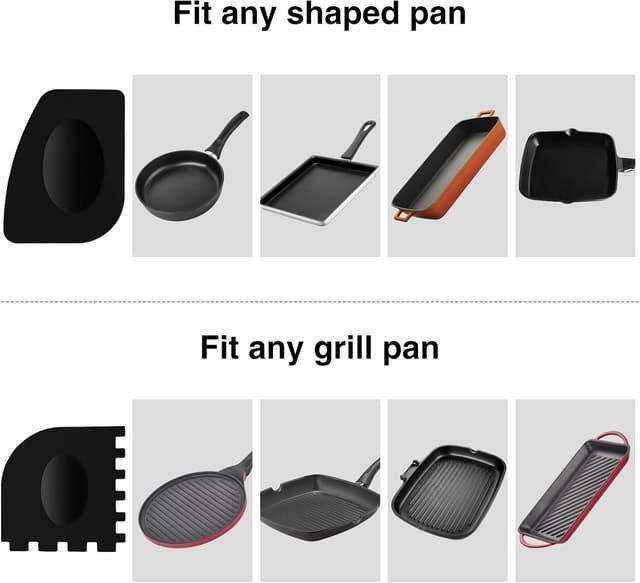 Detalle de Kettenmail-Schrubber für Gusseisenpfanne mit 2 Schabern und Silikonkissen (316er Edelstahl)
